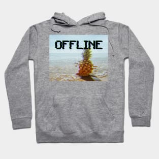 Offline glitch vibes Hoodie